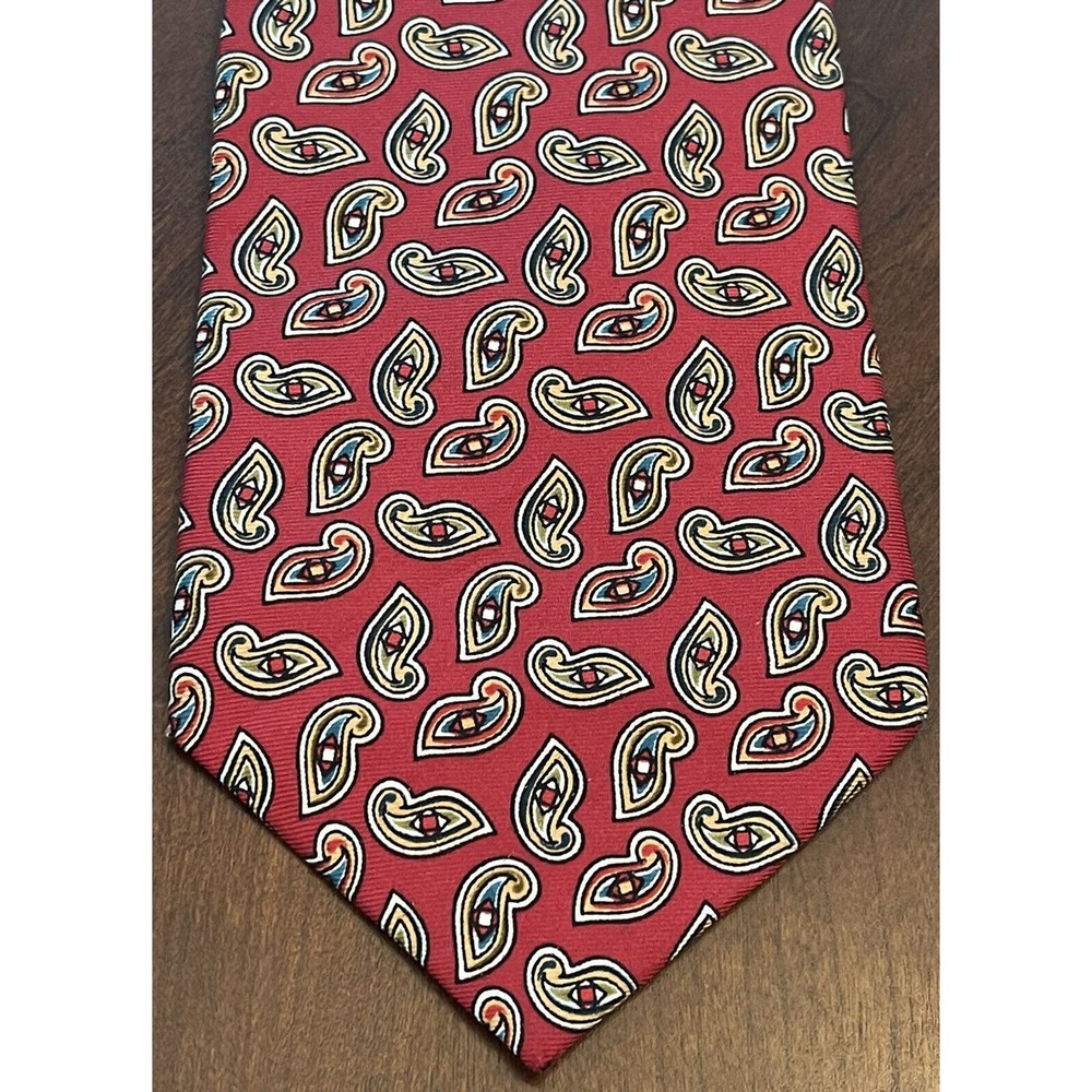 Jacques Estier Red 100% Silk Men’s Neck Tie